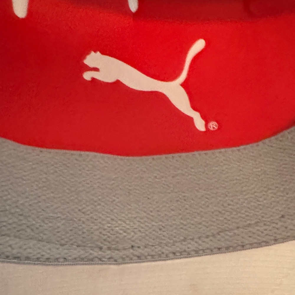Puma White Cap with Green Logo - Picture 3 of 5
